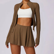 Flowy Skort with Built-In Biker Shorts Set